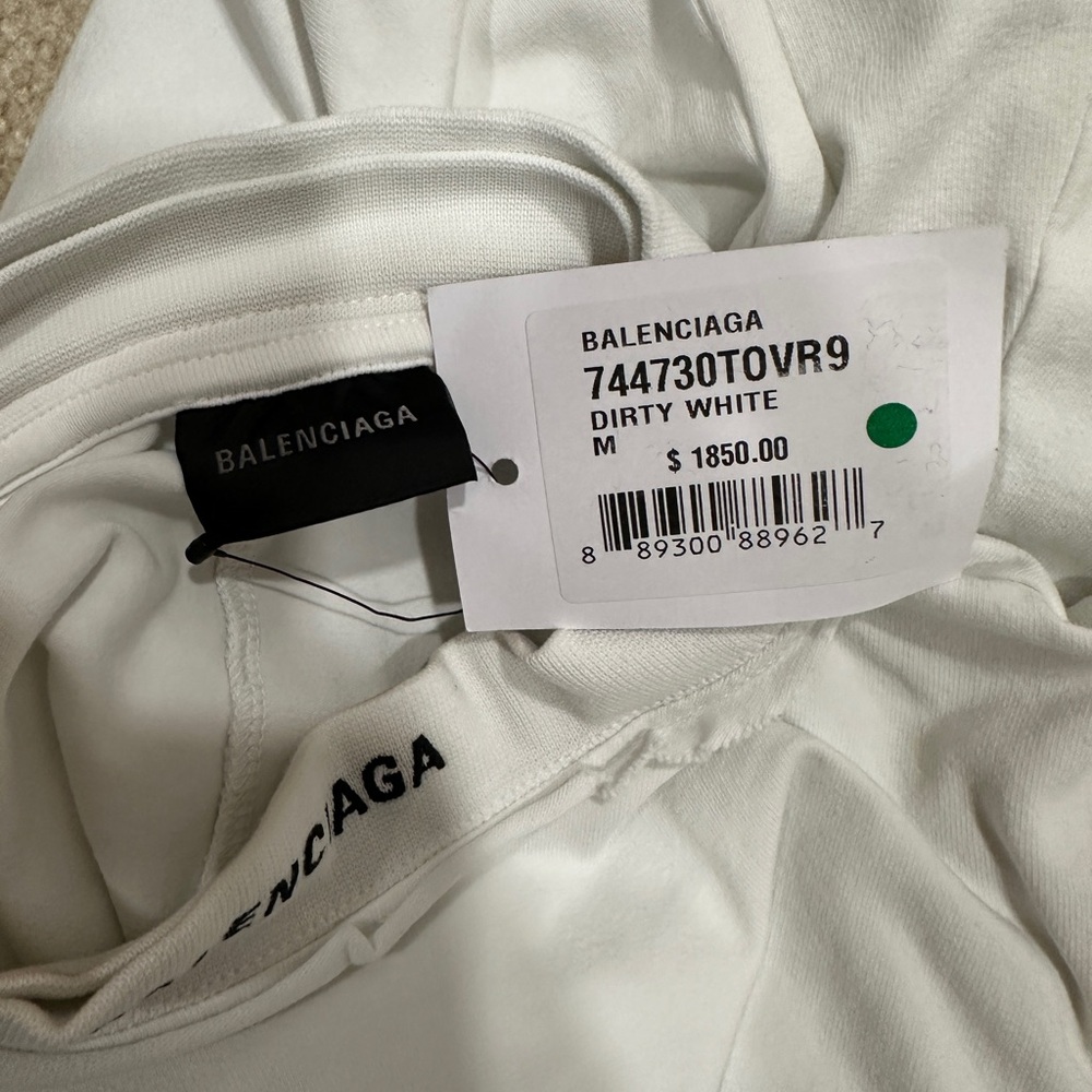 NWT BALENCIAGA Embroidered stretch-cotton jersey maxi dress MEDIUM $1850 - Picture 10 of 11
